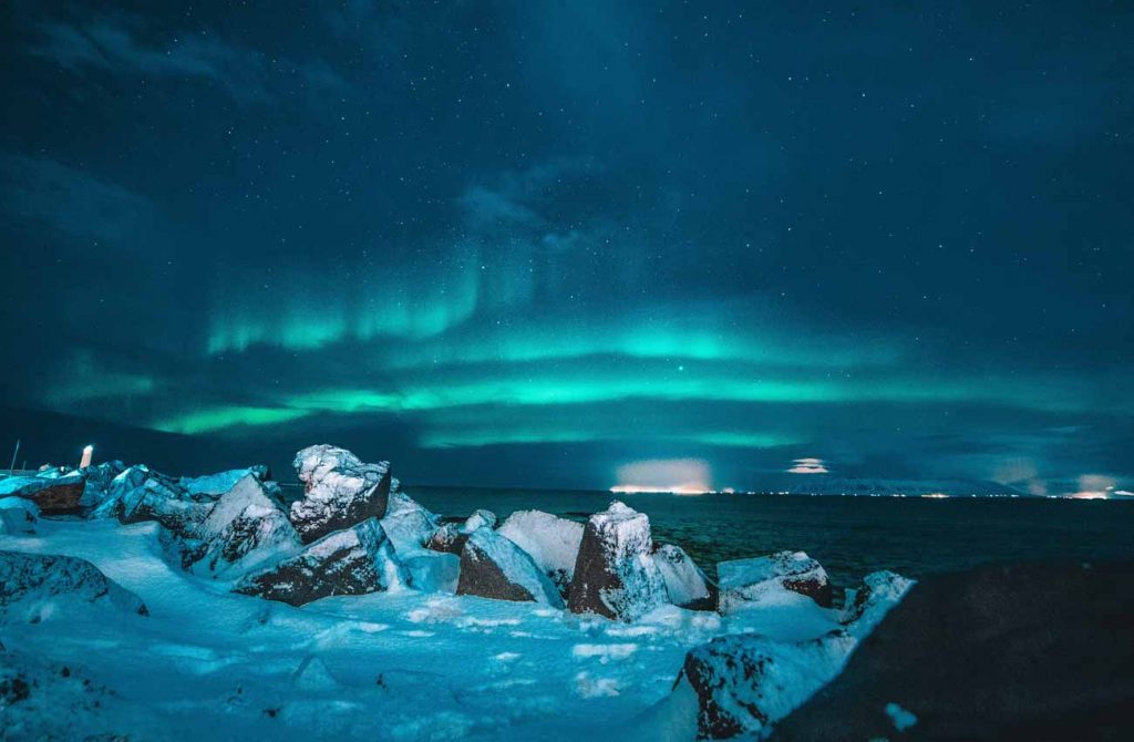 Toda Islandia con Auroras Boreales