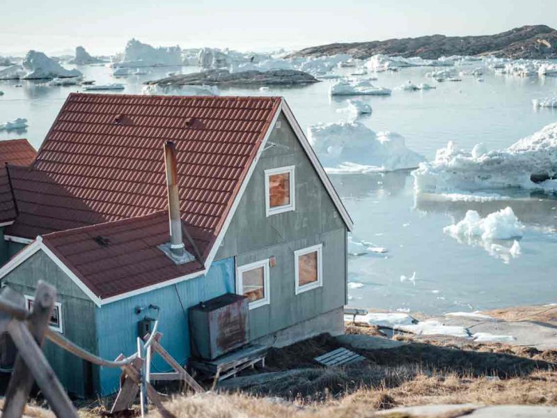 Ciudades y aldeas en Groenlandia