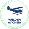 Viaje de aventura y experiencia vuelo en avioneta